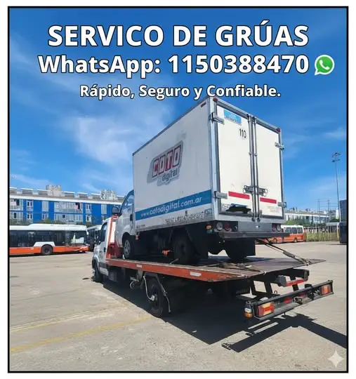  Remolques/grúas/ traslados las 24hs en todas las zonas