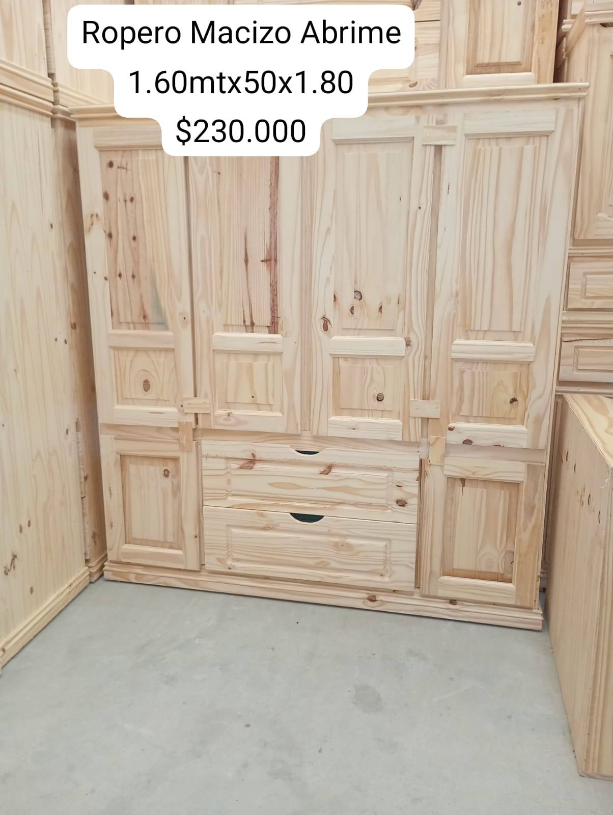 VENDEMOS MUEBLES DE PINO !! ROPEROS TODAS LAS MEDIDAS
