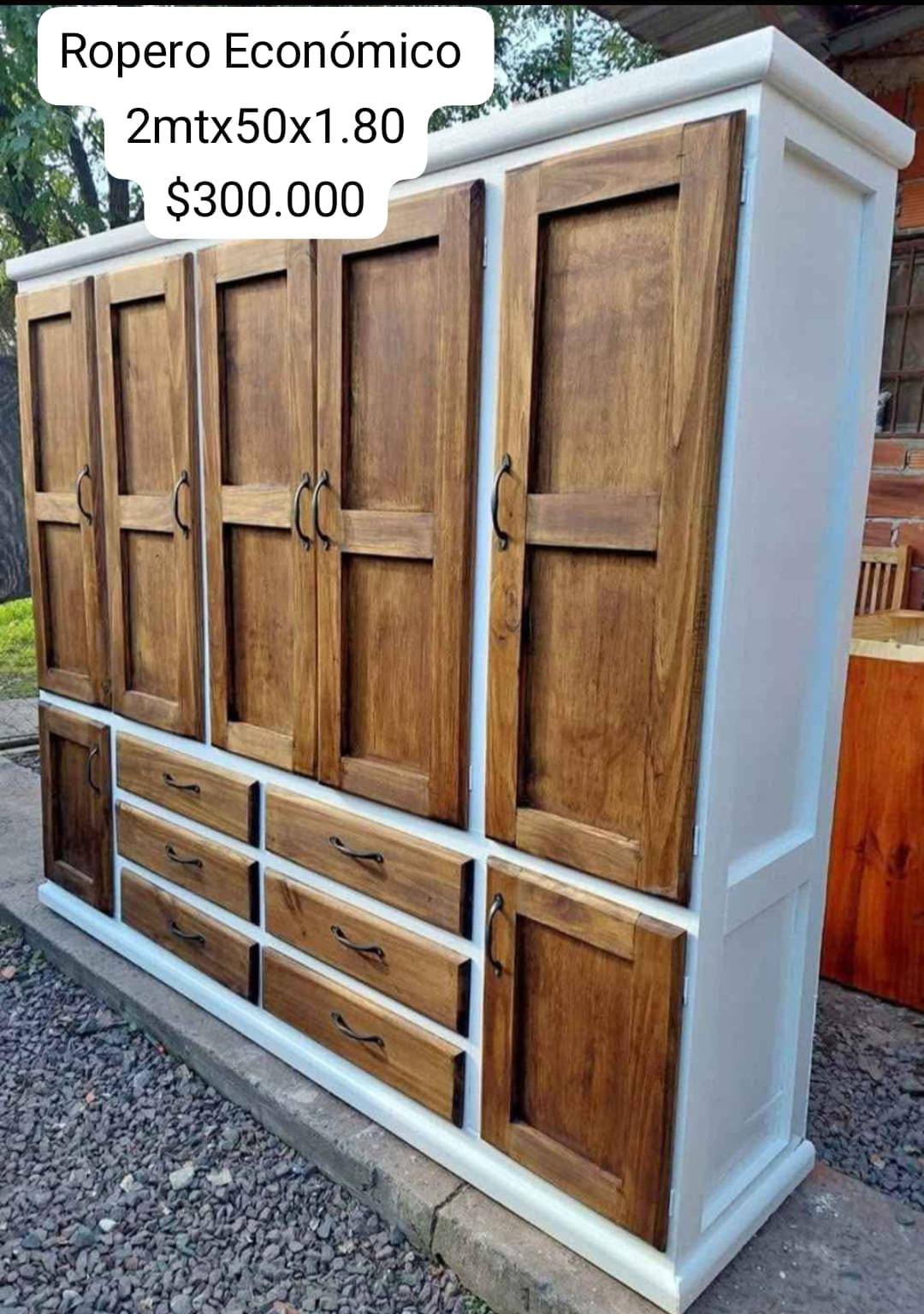 VENDEMOS MUEBLES DE PINO !! ROPEROS TODAS LAS MEDIDAS - Imagen 4